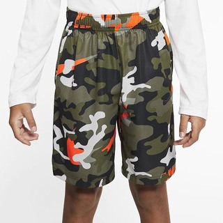 Pantaloni Scurti Nike Dri-FIT Camo Training Baieti Masline Verzi Portocalii Verzi Gri Inchis | RGTZ-